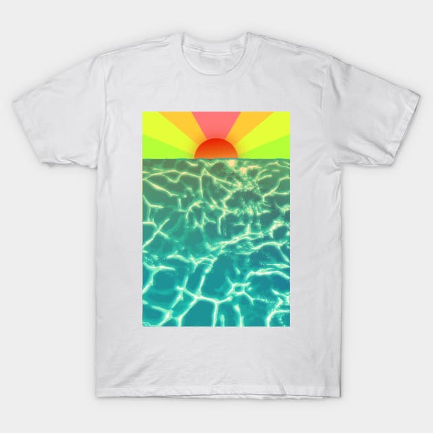 The sun and the sea - sun rise colors T-Shirt by Forrosa